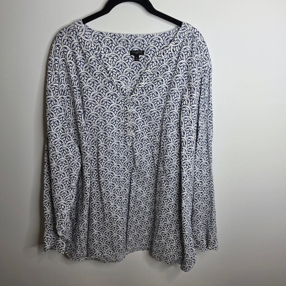 Talbots Blouse Womens 3X